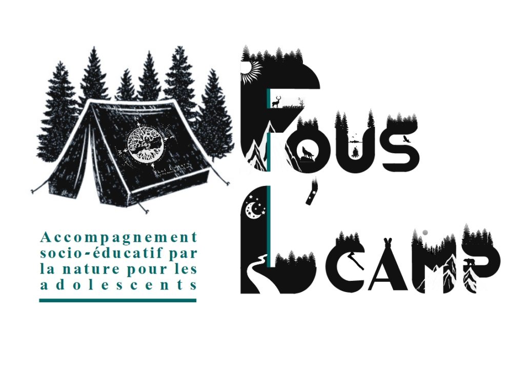 Nouveau logo programme fous l'camp socio éducatif jeunes adolescents